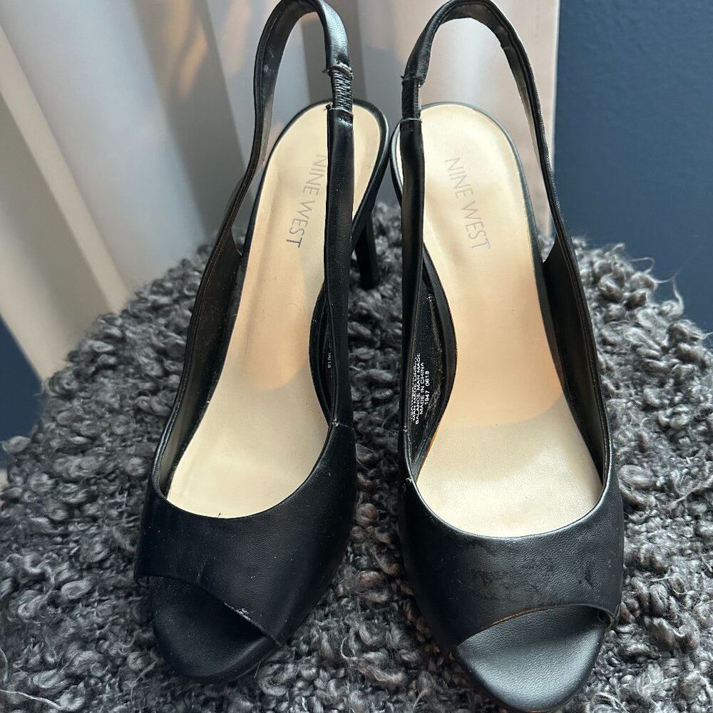 Black heels by Nine West size 7